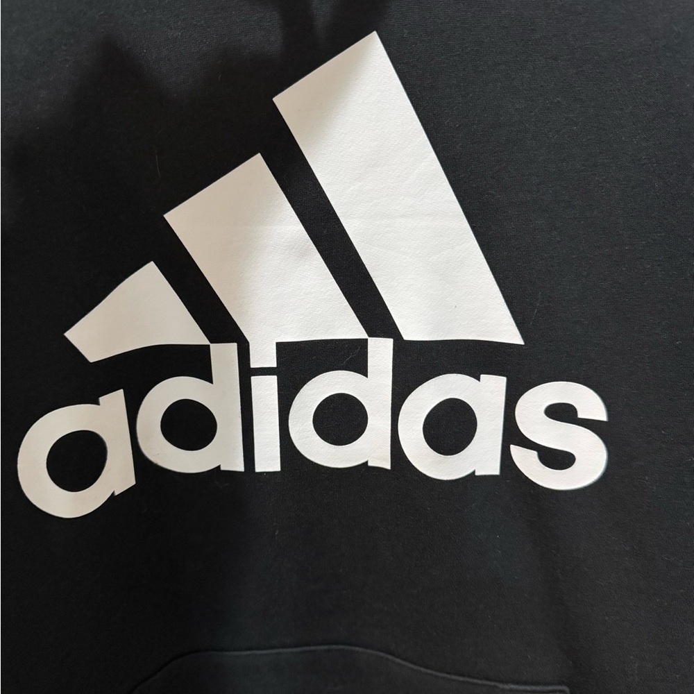 Adidas Black and White Logo Hoodie - Picture 2 of 4